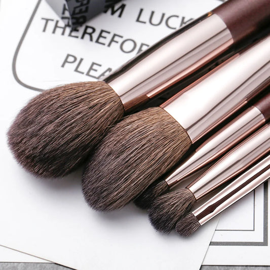 Travel Size Wool Makeup Brush Set
