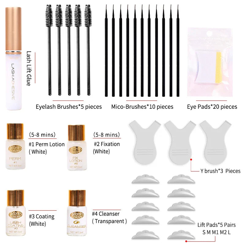Eyelash niza and nutre Kit STARS COLORS