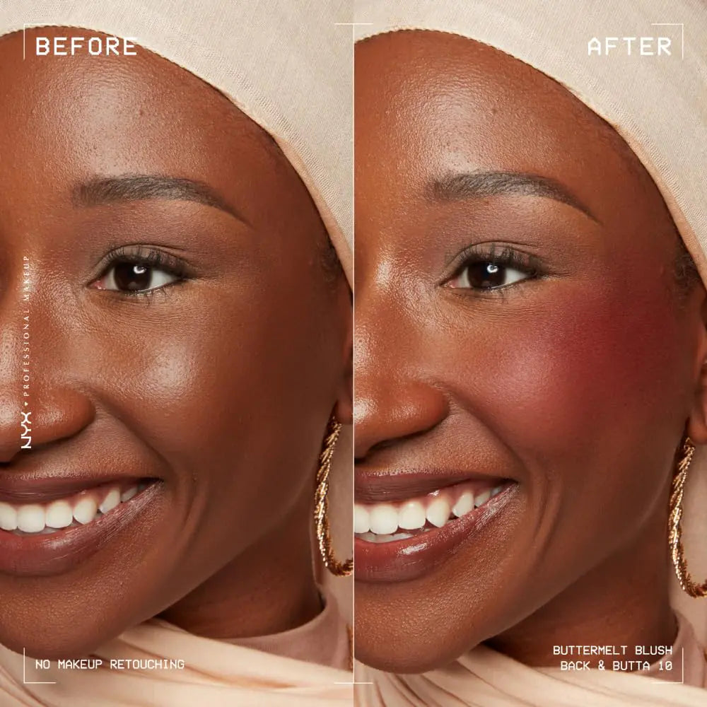 NYX Buttermelt Powder Blush – Vegan, Long-Lasting