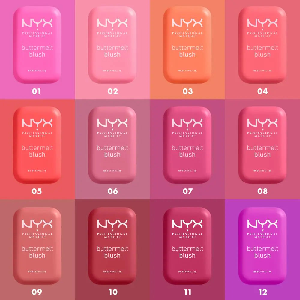 NYX Buttermelt Powder Blush – Vegan, Long-Lasting