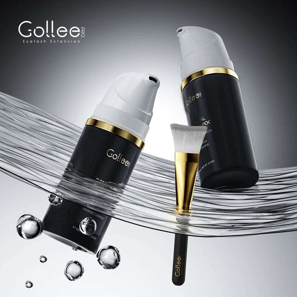 100ml Gollee Eyelash Shampoo Foam Before or After Eyelash Extension Gentle Cleaner Grafting Eyelashes Makeup Clean Eyelash Glue