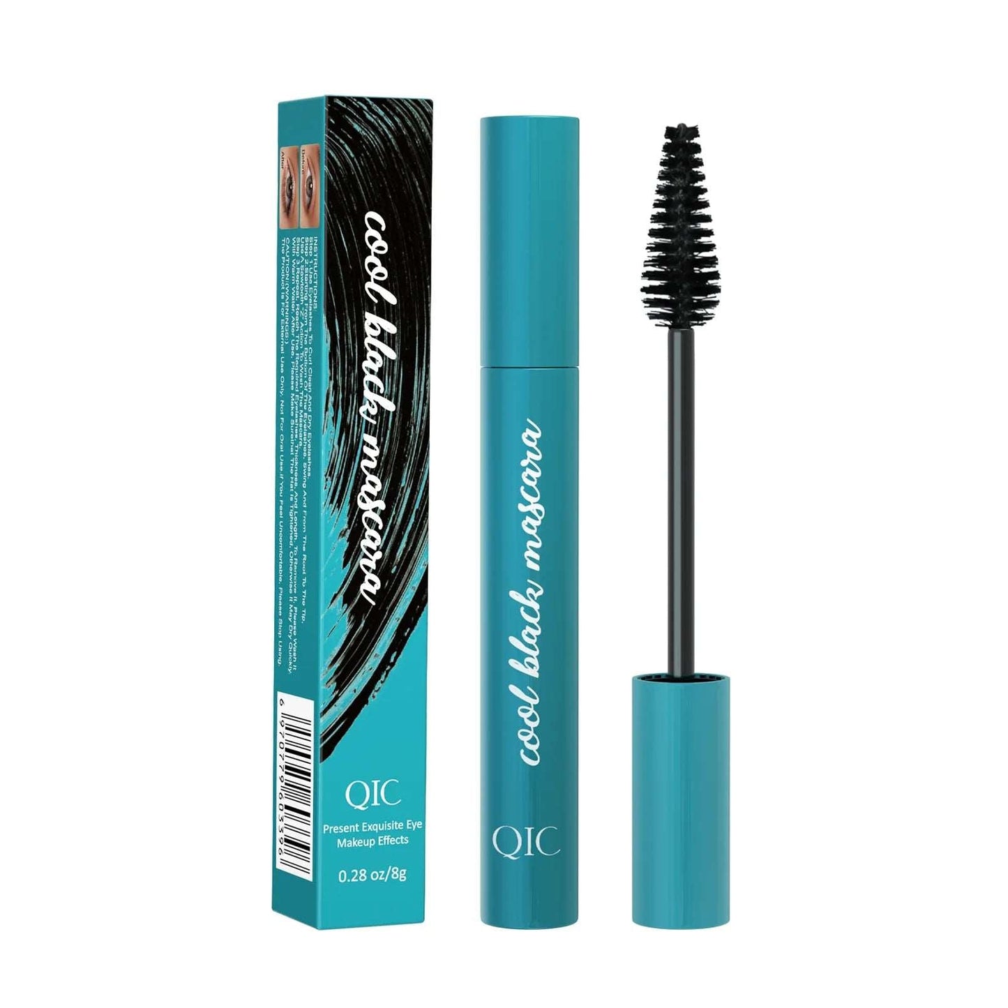 3D Mascara Waterproof Long Lasting Lash Cool Black Eyelashes Silk Fiber Lengthening Mascara Liquid Extension Full Volume Makeup