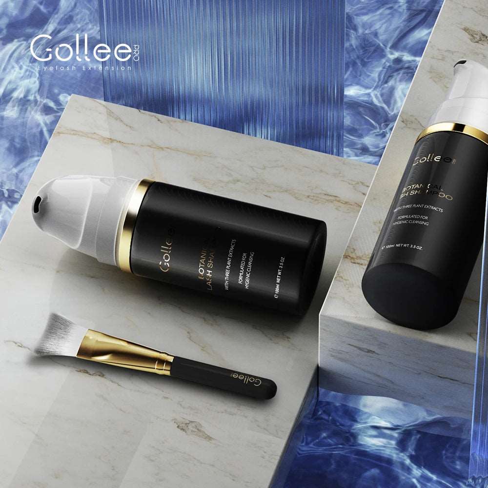 100ml Gollee Eyelash Shampoo Foam Before or After Eyelash Extension Gentle Cleaner Grafting Eyelashes Makeup Clean Eyelash Glue