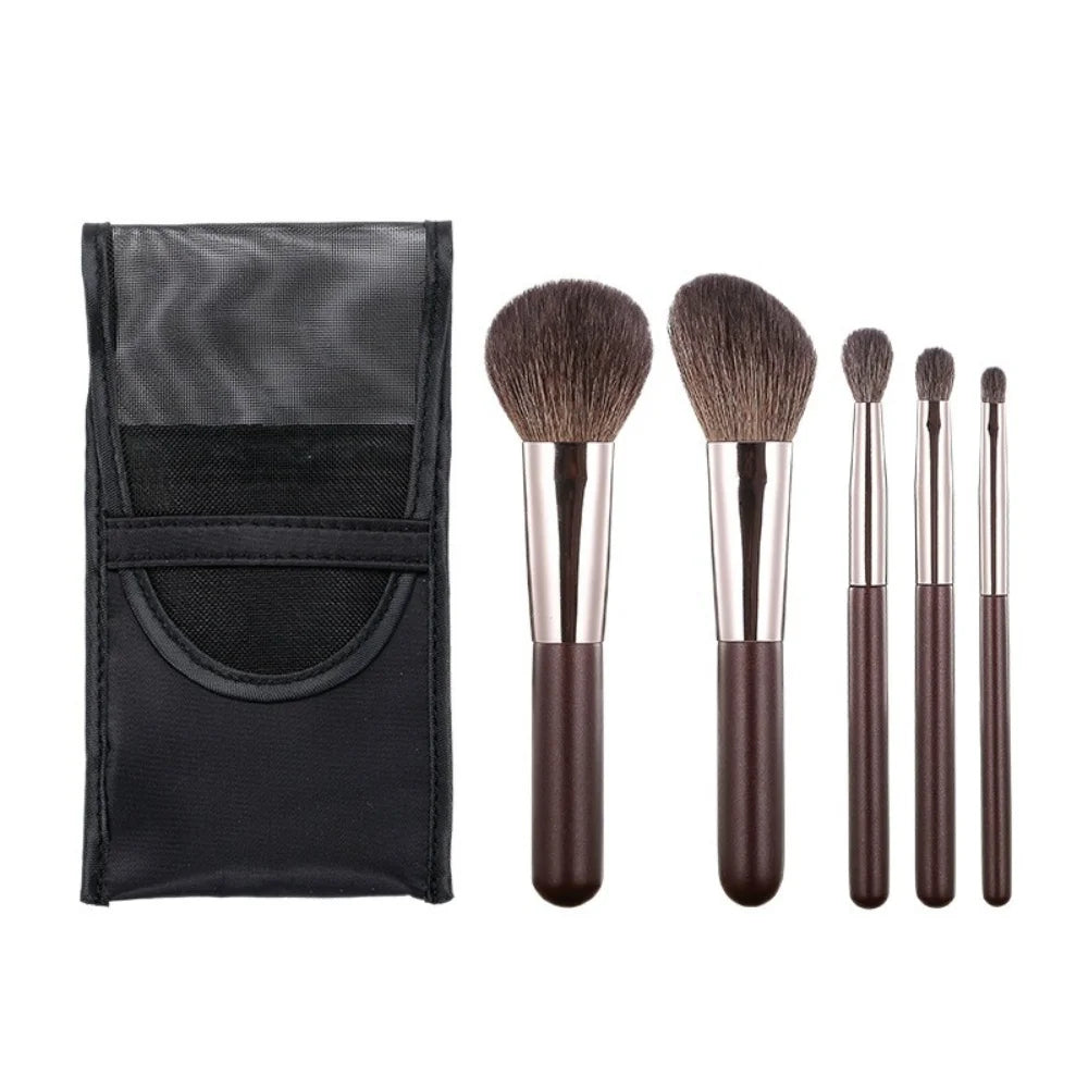 Travel Size Wool Makeup Brush Set