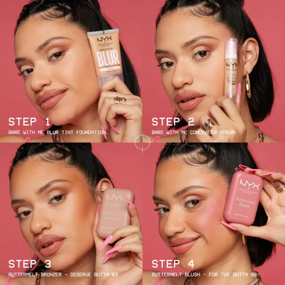 NYX Buttermelt Powder Blush – Vegan, Long-Lasting
