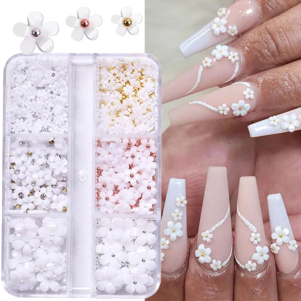 Acrylic Flower Nails - myglowmuse