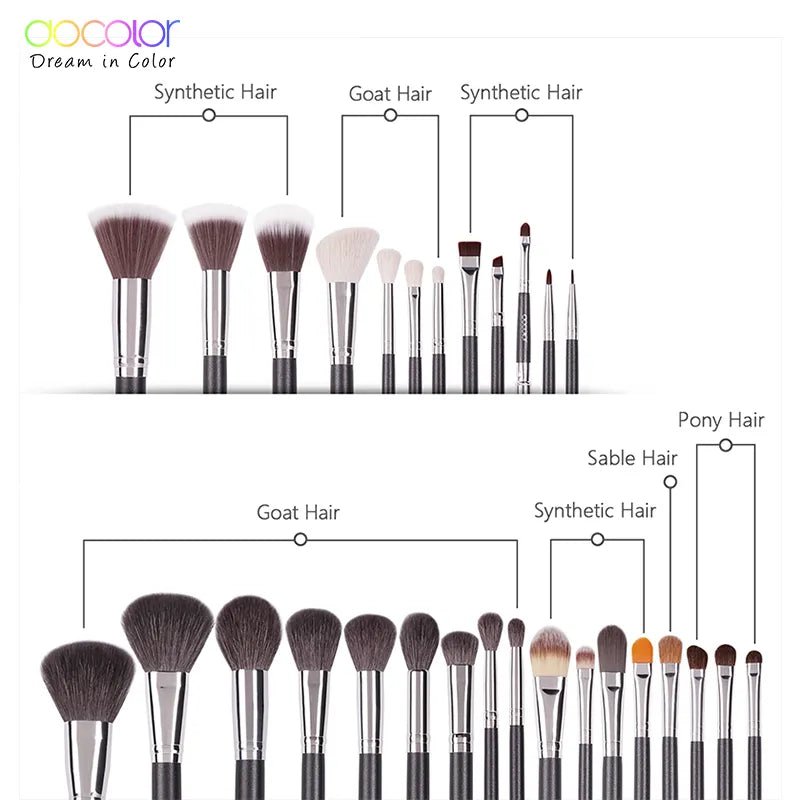 Brushes Set DOCOLOR - Oferta maquillajes