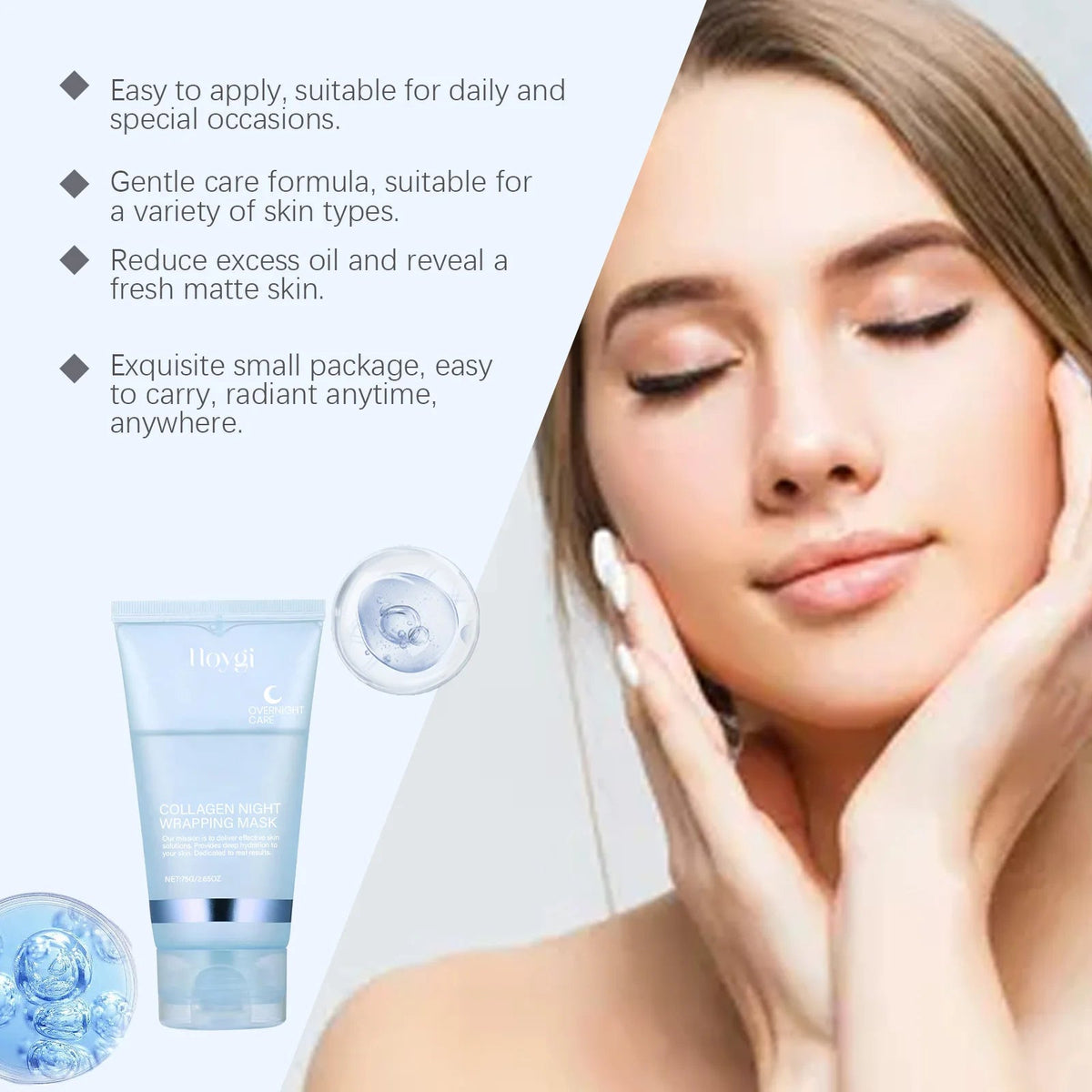 Collagen peel off mask deep cleansing pores - myglowmuse