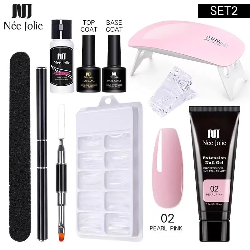 Lamp Nail Gel Set NEE JOLIE - myglowmuse