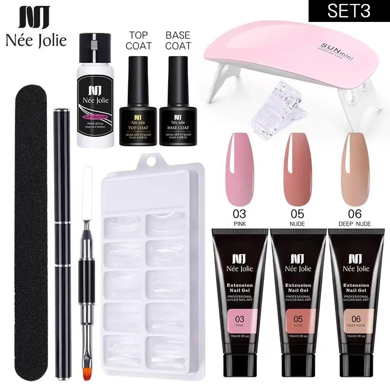 Lamp Nail Gel Set NEE JOLIE - myglowmuse
