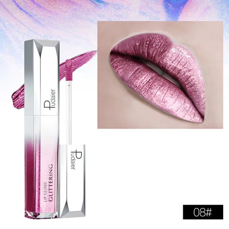 Lipstick with glitter PUDAIER - myglowmuse