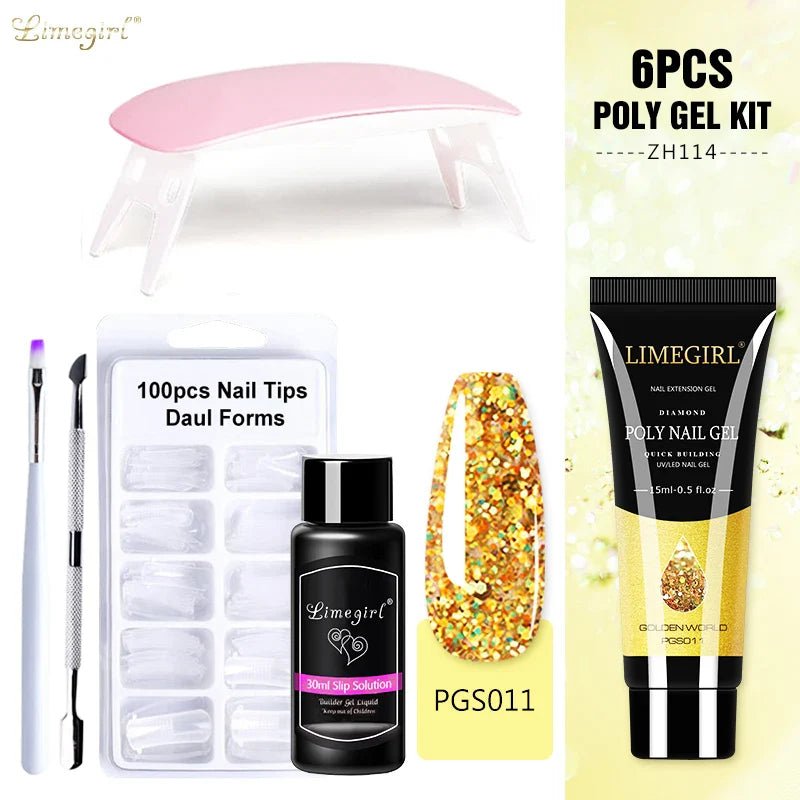Nail Gel Set LIMEGIRL - myglowmuse