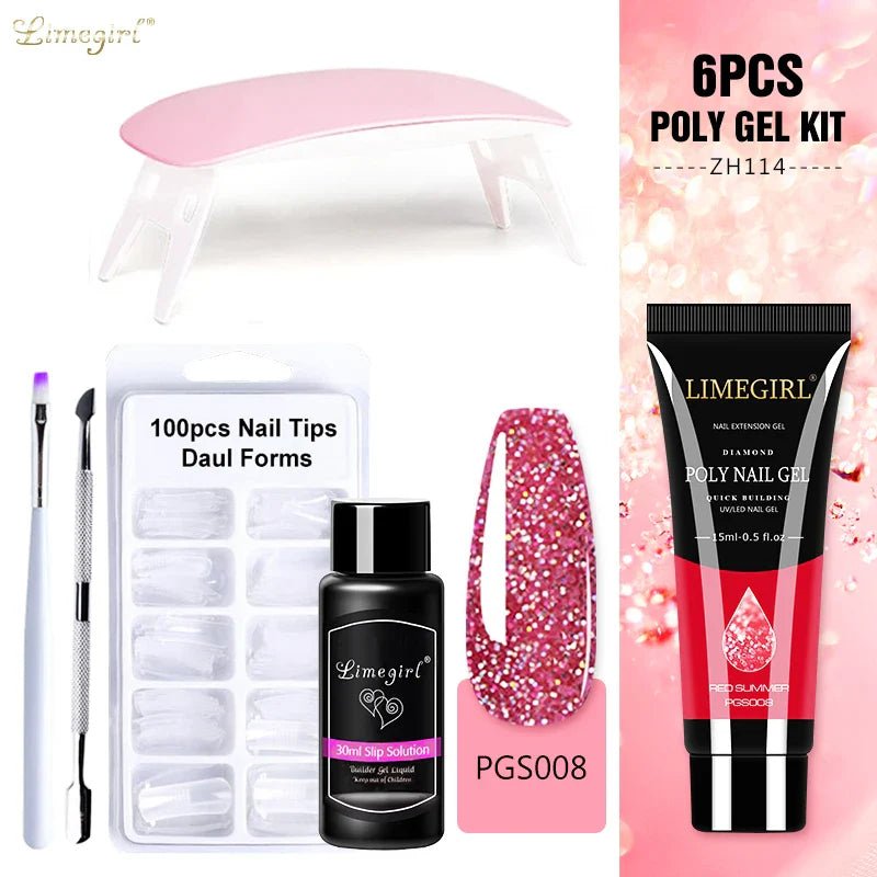 Nail Gel Set LIMEGIRL - myglowmuse