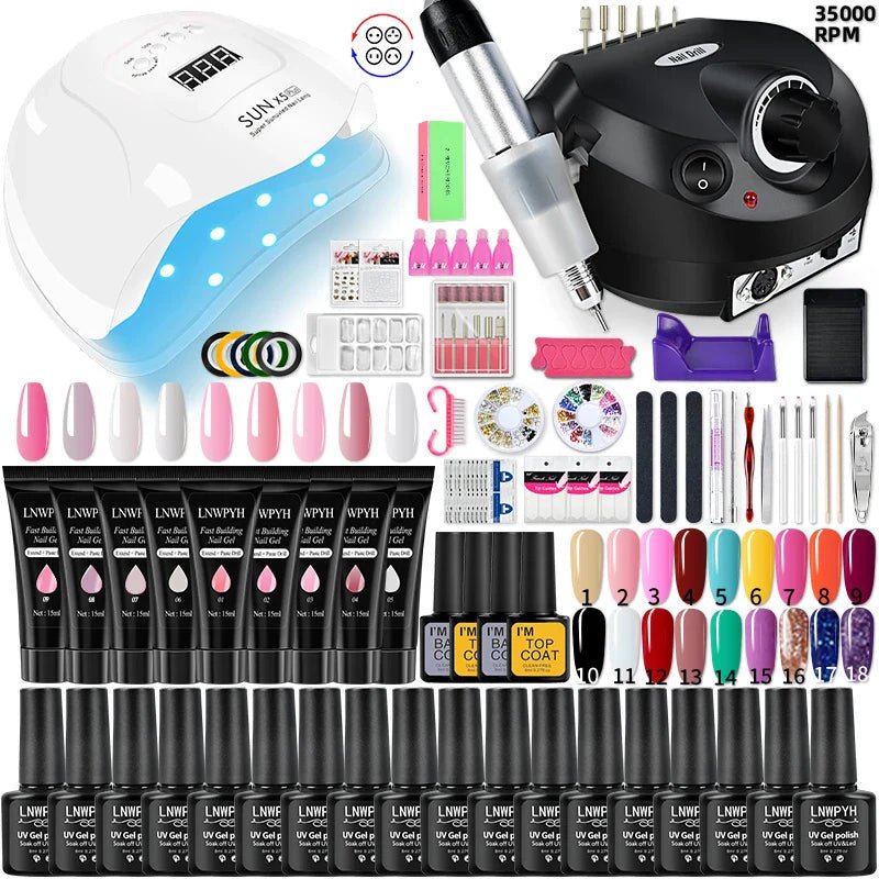 Nail machine and polish set - Oferta maquillajes
