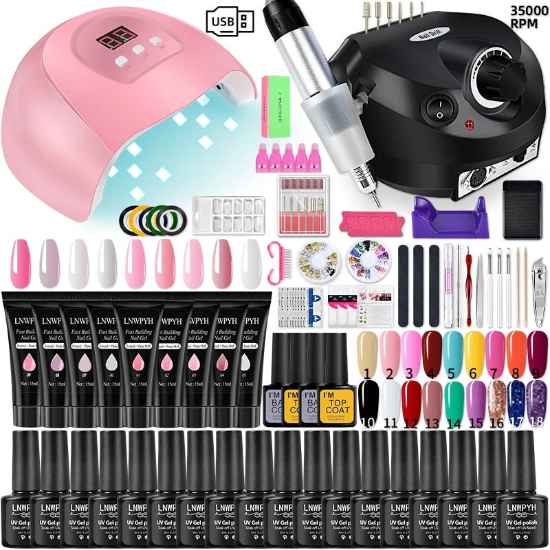 Nail machine and polish set - Oferta maquillajes