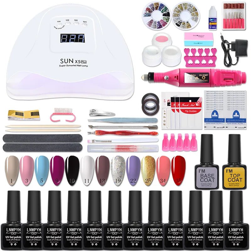 Nail machine and polish set - Oferta maquillajes