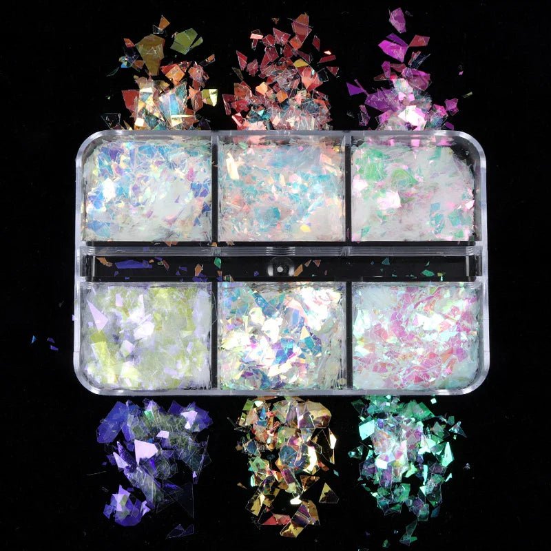 Nails Holographic - myglowmuse