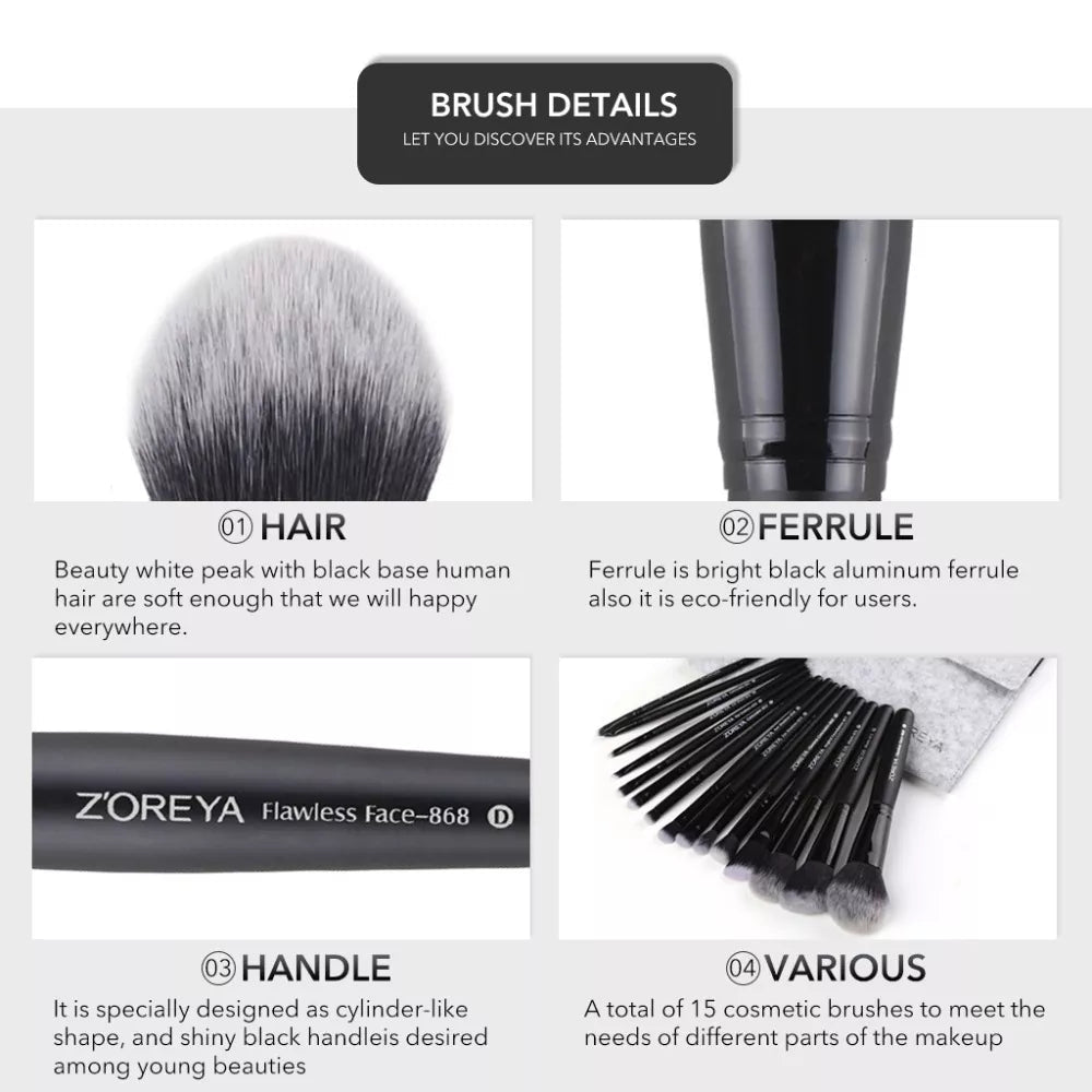 Professional Brushes ZOREYA - myglowmuse