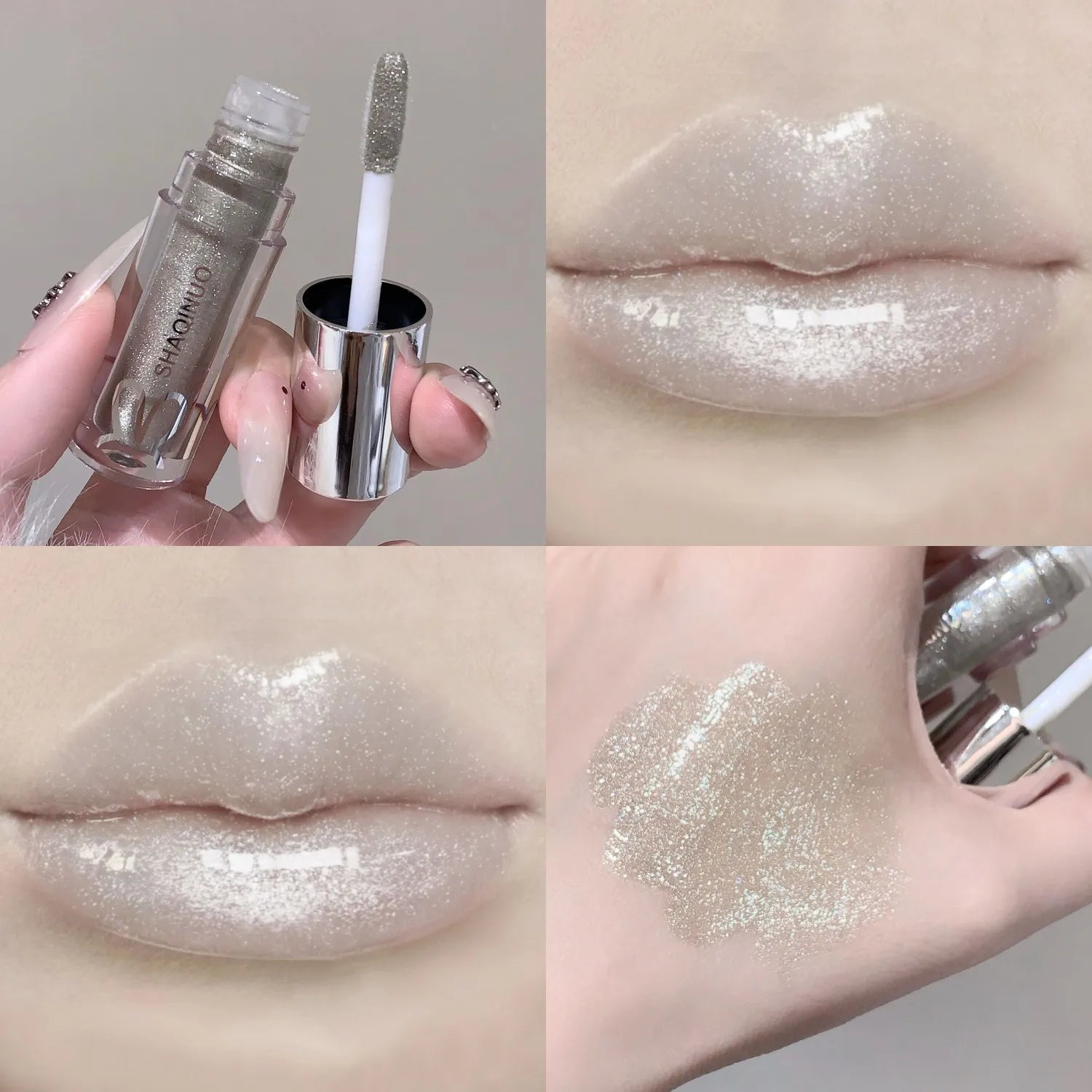 Water Light Mirror Lip Gloss SHAQINUO - myglowmuse